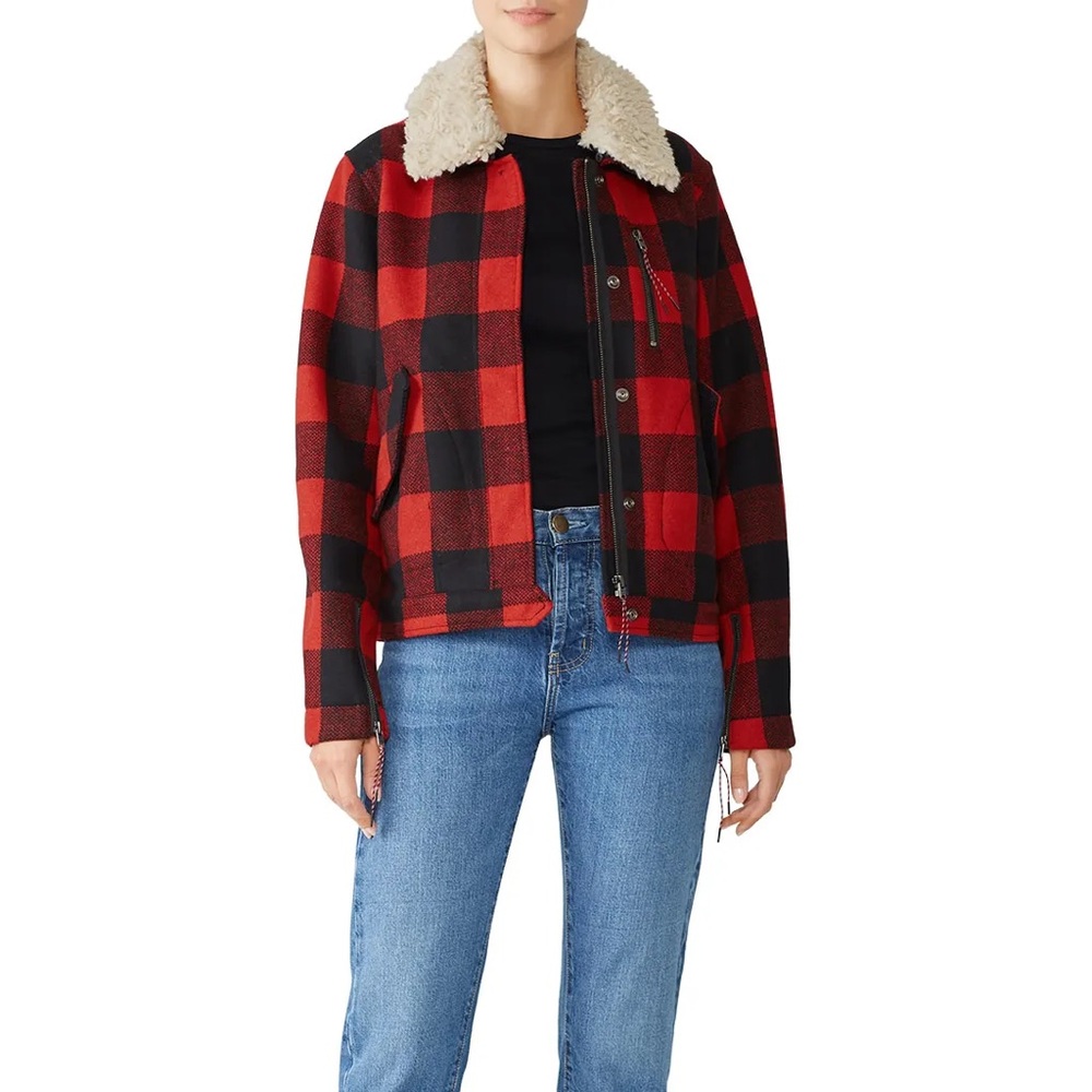 Scotch and soda lumberjack trucker jacket